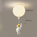 GobekUsa LED Astronaut Glass Ball Pendant Light for Children's Room