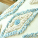 GobekUsa Boho Blue Diamond Moroccan Cushion Cover 45x45cm Home Decor