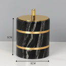 GobekUsa Black Marble Bathroom Accessories Set