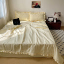 GobekUsa Korean Princess Lace Ruffles Summer Quilt Bedspread - 3Pc Bedding Set