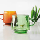 GobekUsa 350ml Glass Coffee Mug Tea Juice Cup Heat Resistant Durable High Borosilicate