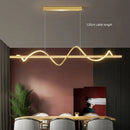 GobekUsa LED Chandelier Pendant Light 120cm Ceiling Modern Minimalist Dining Kitchen Lighting