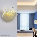 GobekUsa Gold Bird Nest LED Wall Lamp Modern Home Decoration Wall Sconce