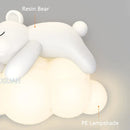 GobekUsa Cute Polar Bear Cloud Wall Lamp for Kids Bedroom Décor