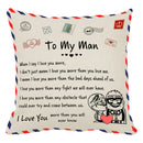 GobekUsa Love Mom Cushion Cover 45x45cm - Family Anniversary Gift - Nordic Design