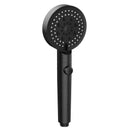 GobekUsa Black Round High Pressure Shower Head with 6 Modes & Water Stop Knobs