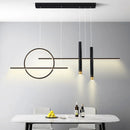 GobekUsa Black LED Chandelier Pendant Light for Home Dining Kitchen Bar.