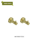 GobekUsa Bathroom Accessories Set: Rose Gold Chrome Hook, Brushed Gold Towel Rack, Stainless Steel Toilet Paper Holder