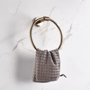 GobekUsa Bathroom Accessories Set: Rose Gold Chrome Hook, Brushed Gold Towel Rack, Stainless Steel Toilet Paper Holder