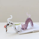 GobekUsa Crystal Cat Figurine | Decorative Kitten Statue for Home Decoration