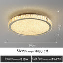 GobekUsa Crystal LED Ceiling Lamp: Luxury Golden Glossy Lighting Fixture for Living Room
