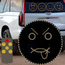 GobekUsa Funny Emoticon LED Sign Light with Remote Control for Car Back Window