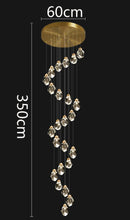 Modern Crystal Staircase Chandelier Pendant Light