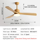 GobekUsa 3-Blade DC Ceiling Fan with LED Light & Remote Control.