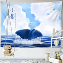 GobekUsa Dream Whale Tapestry Wall Hanging for Kids Room and Home Decor