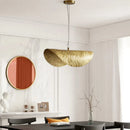 GobekUsa Leaf Light Copper Chandelier Pendant Lamp for Bedside Living Room Dining Bar