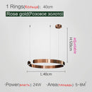 GobekUsa LED Ring Chandelier for Home Decor - Modern Nordic Style Lighting