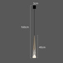 GobekUsa LED Rain Drop Chandelier Staircase Pendant Light Fixture Modern Nordic Design