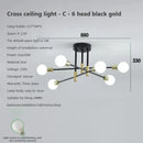 GobekUsa LED Ceiling Chandelier: Modern Light Fixture for Living Room, Bedroom, Hall - Indoor Home Decor