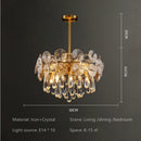 GobekUsa Crystal Lotus Chandelier: Nordic Luxury for Home Decor, Restaurant, Hotel & Bedroom