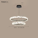 GobekUsa Gold Crystal Ring Chandelier for Living Room and Restaurant Décor