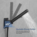 GobekUsa Black Stainless Steel High Pressure Shower Head Handheld Spray Nozzle