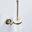 GobekUsa Brass Bathroom Hardware Set: Shelf, Toilet Brush Holder, Paper & Towel Holder