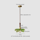 GobekUsa Green Leaf LED Pendant Lamp for Home and Cafe Decor