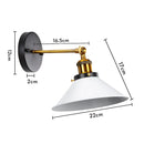 GobekUsa Industrial Retro Loft Wall Sconce E27 Bedside Lights Fixtures for Living Room