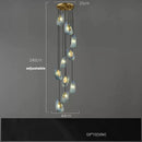 GobekUsa G9 LED Copper Pendant Light for Foyer & Dining Room