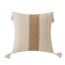 GobekUsa Boho Geometric Tassel Cushion Cover Cotton Linen Crochet Pillowcase