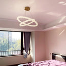 GobekUsa Luxe Crystal Circle LED Pendant Light - Dimmable Art Deco Style