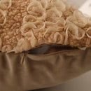 GobekUsa IvoryCamel Polka Dot Lace Cushion Cover 45x45cm for Home Sofa Bed Decoration
