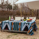 GobekUsa Bohemian Cotton Plaid Sofa Blanket - Anti-Slip Knitted Decorative Home Cover