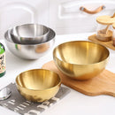 GobekUsa Stainless Steel Mixing Bowls Set for Soup Salad Noodle Ramen Rice