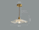 Modern White Glass Flower Pendant Light