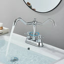 GobekUsa Black Brass Waterfall Basin Faucet - Single Handle Vanity Tap