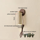 GobekUsa LED Wall Sconce Iron Rotate Kitchen Bedroom Hallway Yellow Travertine Wood Mirror Light