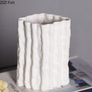 GobekUsa Glacial Ceramic Vase: Hydroponic Flower Pots, Desk Decoration, Room Aesthetic Decor