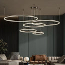 GobekUsa Gold Ring Pendant Lights Circle Acrylic LED Ceiling Lamp