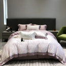GobekUsa Eucalyptus Lyocell Flowers Duvet Set with Sheet & Pillowcases