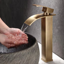 GobekUsa Bronze Basin Faucet: Hot & Cold Water Mixer Tap for Bathroom Sink