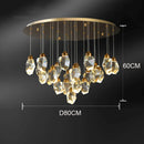 GobekUsa Crystal Chandelier: Luxury Pendant Light for Living and Dining Room