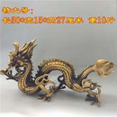 GobekUsa Large Copper Dragon Ornament Feng Shui Craft Gift Antique Collectible