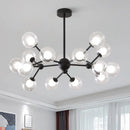 GobekUsa Glass Ball Pendant Chandelier for Living Room Bedroom Dining Room