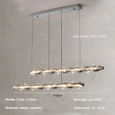 GobekUsa Crystal Chandelier Pendant Light - Dimmable Modern Luxury LED Chrome Luminaria