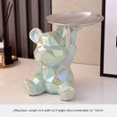 GobekUsa Geometric Bear Piggy Bank Key Tray Cosmetic Bookshelf Statue & Storage Box