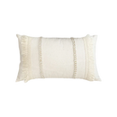 GobekUsa Boho Style Beige Linen Cushion Cover with Tassels for Home Decor