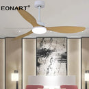 GobekUsa 52" Fashion Plastic Blade Ceiling Fan with Lamp and Remote Control