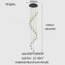 GobekUsa Elegant Horn-Shaped Chandelier for Living Room and Bedroom